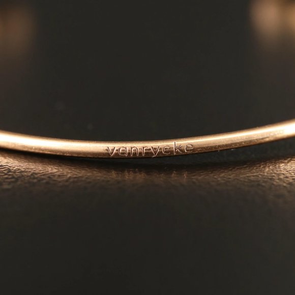 Vanrycke Paris Mademoiselle Else 18k Gold Diamond Cuff Bracelet - Picture 9 of 14